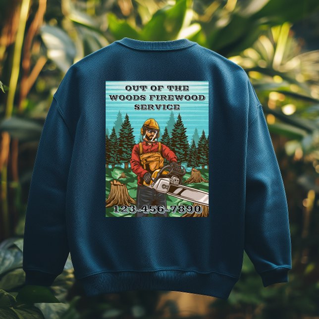 Customize Firewood Sales Business Promotional Sweatshirt (Von Creator hochgeladen)