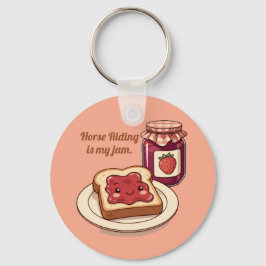 [Customize] is my jam - cute jam and toast cartoon Schlüsselanhänger