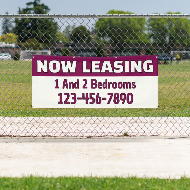 Customize Now Leasing 1 And 2 Bedrooms  Banner (Insitu)