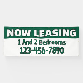 Customize Now Leasing 1 And 2 Bedrooms Banner