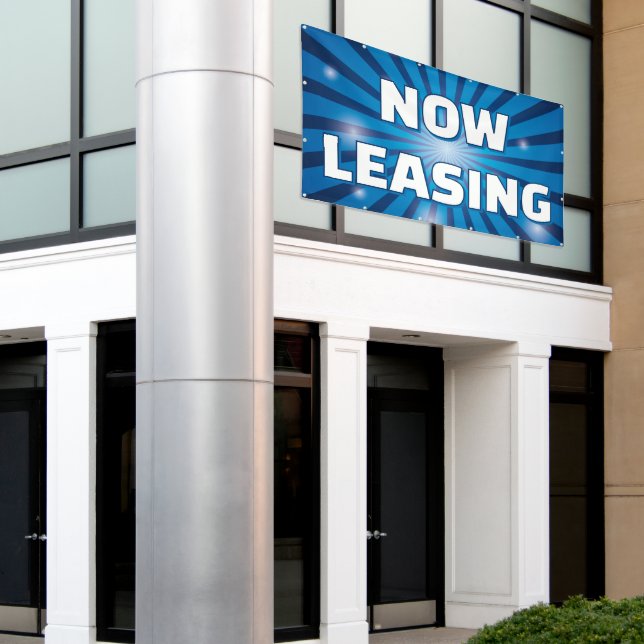 Customize Now Leasing Apartments Large Outdoor Banner (Äußeres Gebäude)