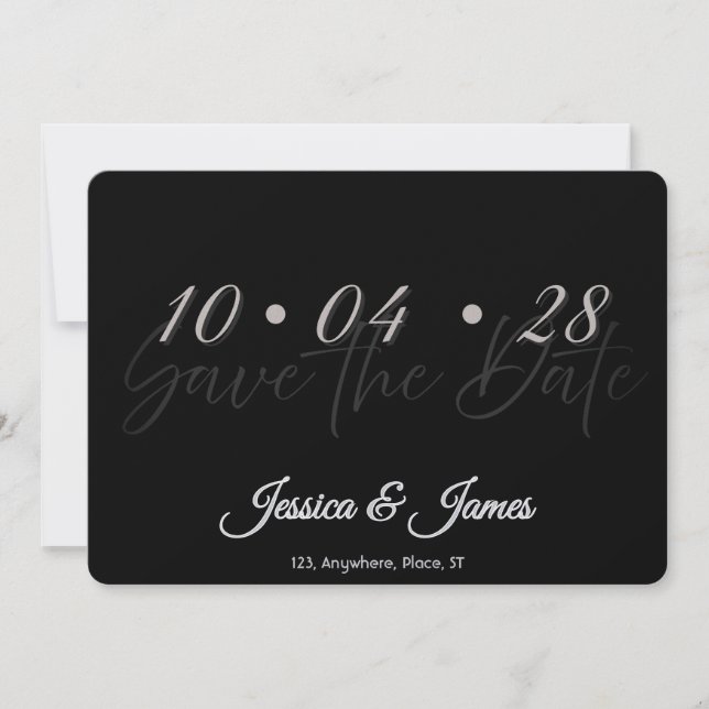 Customize  Personalized Save the Date (Vorderseite)