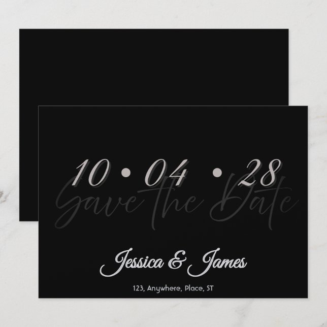 Customize  Personalized Save the Date (Devant / Derrière)