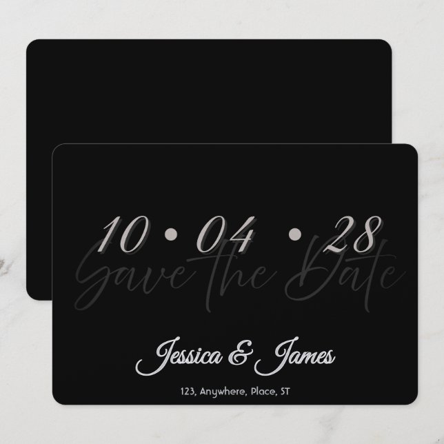 Customize  Personalized Save the Date (Devant / Derrière)
