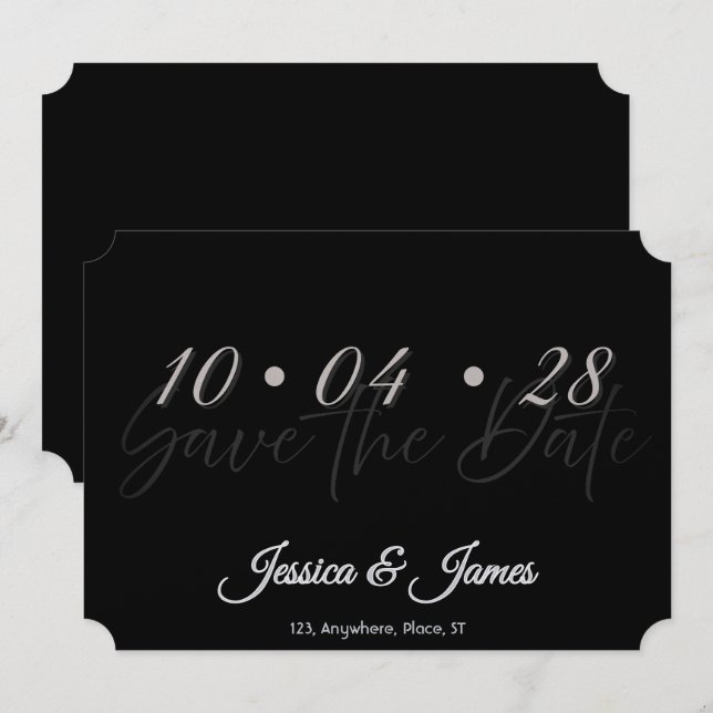 Customize  Personalized Save the Date (Devant / Derrière)
