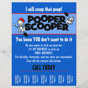 CUSTOMIZE Pooper Scooper Geschäftsblatt Flyer
