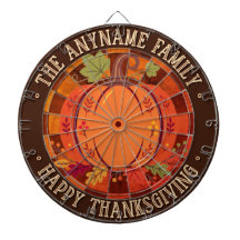 Customize Thanksgiving Orange Pumpkin Brown Border
