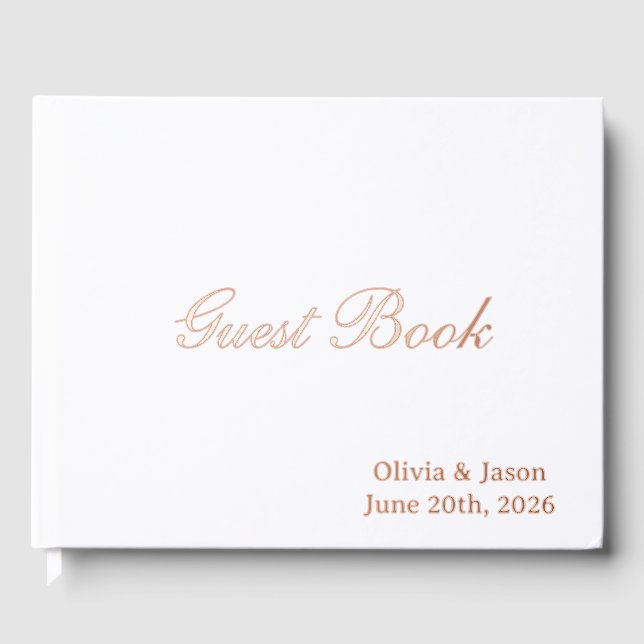 Customize Three Color  Gästebuch (Vorderseite)