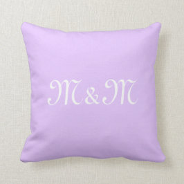 Customize w/anfangs White Letter Number lavender Kissen