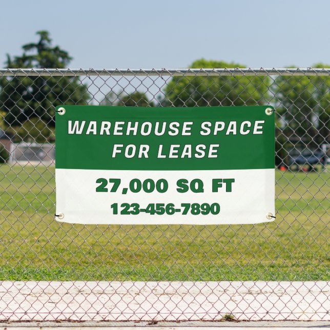 Customize Warehouse Space For Lease Business Banner (Insitu)