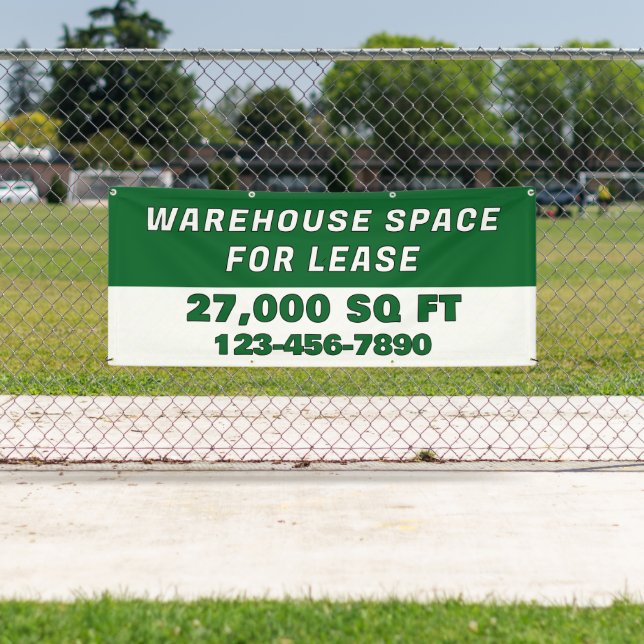 Customize Warehouse Space For Lease Business Banner (Insitu)
