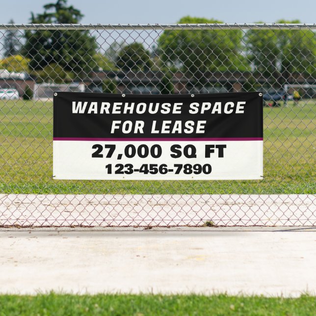 Customize Warehouse Space For Lease Business Banner (Insitu)