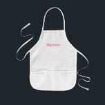Customize with name, text minimalist Big Sister Kinderschürze<br><div class="desc">Customize with name, text minimalist Big Sister Kids' Apron</div>