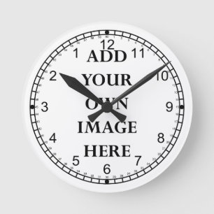 customize your crazy reverse dial round clock runde wanduhr
