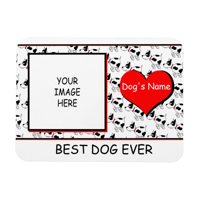Customizeable bester Hundeüberhaupt Magnet (Horizontal)