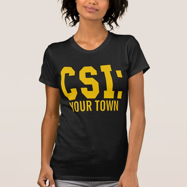 CUSTOMIZEABLE CSI Produkte T-Shirt (Vorderseite)