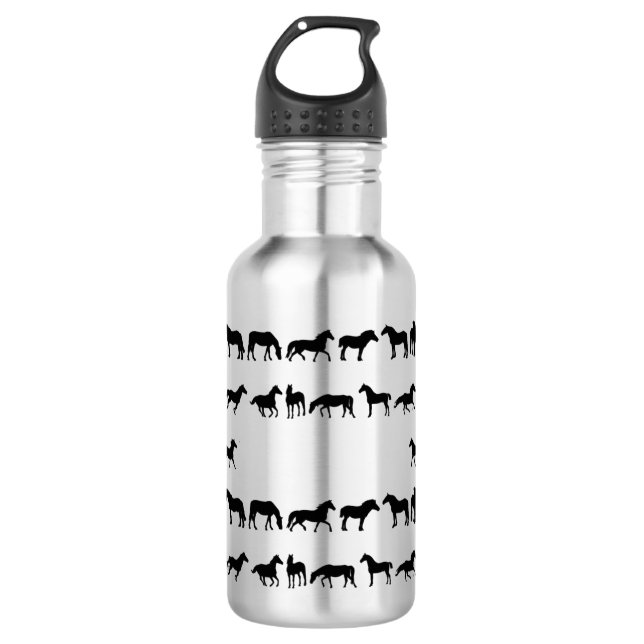 Customizeable Pferdewasser-Flasche Edelstahlflasche (Vorderseite)