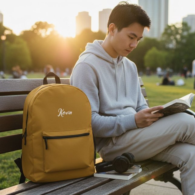 Customized backpack with initials of the name bedruckter rucksack (Von Creator hochgeladen)