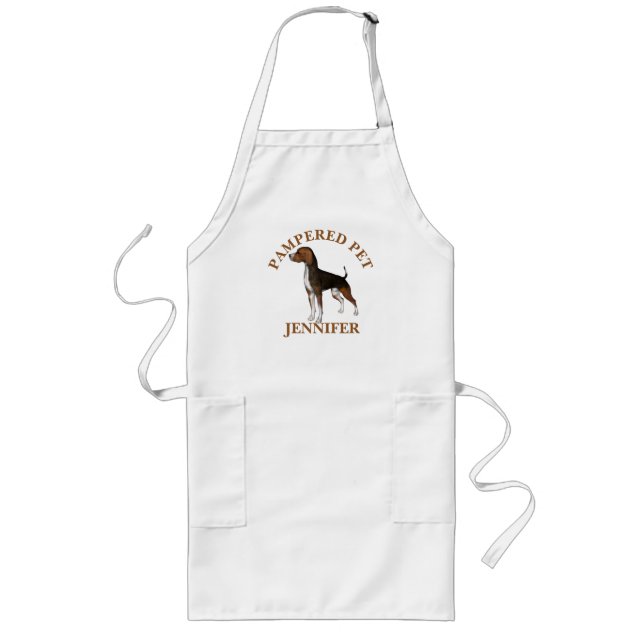 Customized Beagle Pet Groomer Apron Lange Schürze (Vorne)