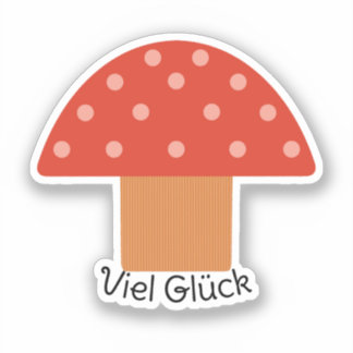 Customized Cute Red Mushroom Aufkleber