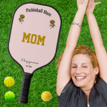 Customized Elegant Cute Pink Pickleball Mom Gift
