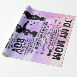 Customized Gift For Family, Cute Present To Mom Geschenkpapier