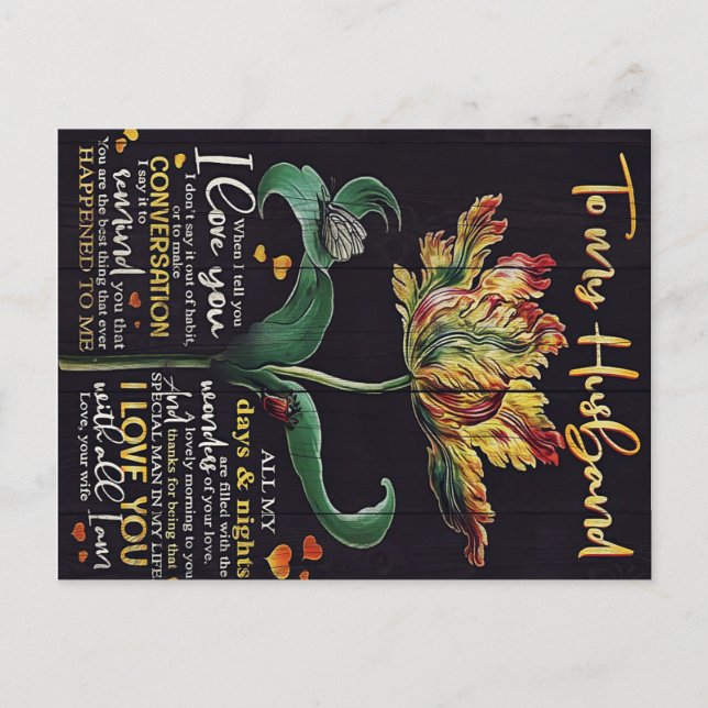 Customized Gift For Husband | Best gift for man Postkarte (Vorderseite)