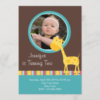 Customized*Giraffe Einladungs-Karte Einladung