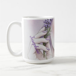 Customized Lavender Purple Woman Elegant Beauty  Kaffeetasse