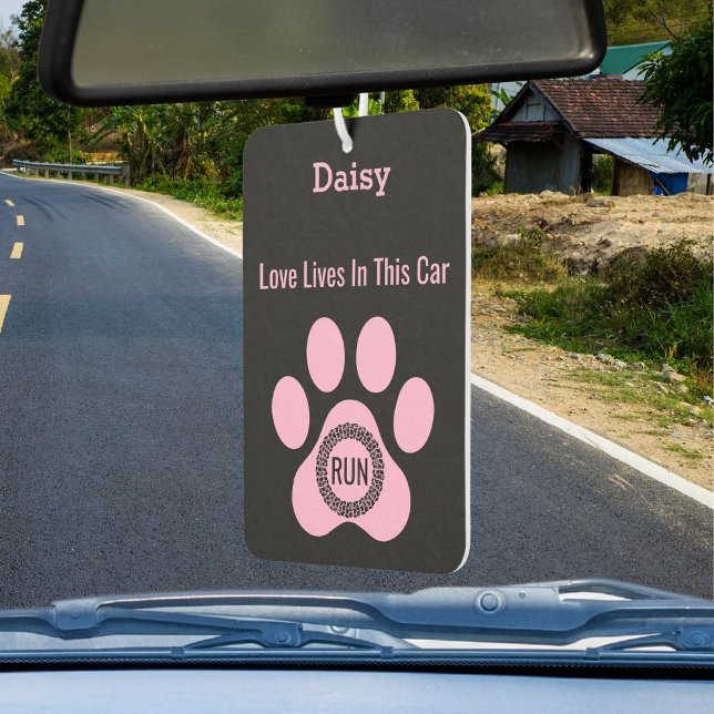 Customized Modern Daisy’s Paw Dog Love Funny Giftn Autolufterfrischer (Von Creator hochgeladen)