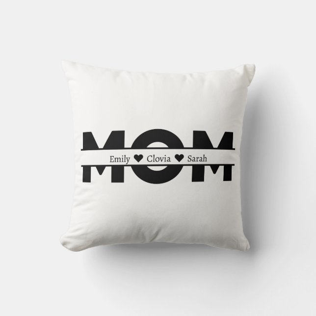 Customized mom children name kissen (Vorderseite)