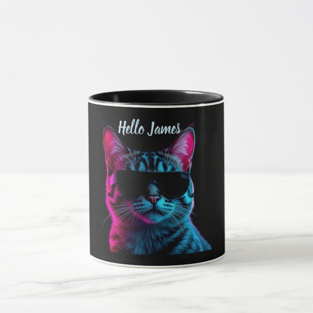 customized name cat lover mug (Centre)