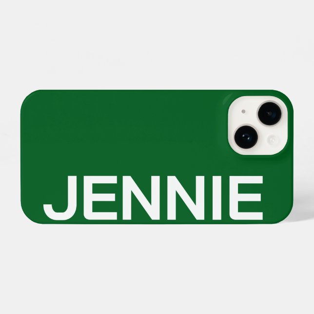 Customized Name Stylish Elegant Modern Minimal  iPhone 14 Hülle (Rückseite (Horizontal))