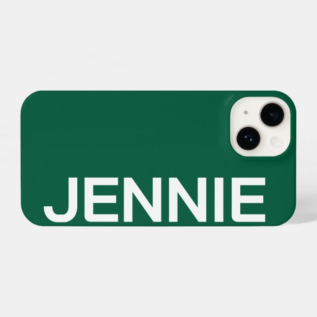 Customized Name Stylish Elegant Modern Minimal  iPhone 14 Hülle (Rückseite (Horizontal))