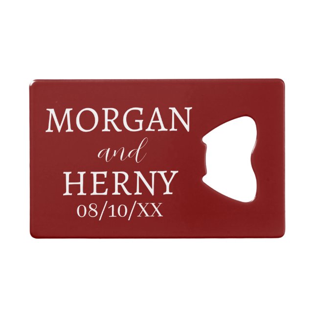 CUSTOMIZED NAME STYLISH MODERN WEDDING  (Devant (Horizontal))