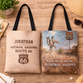 Customized Oatman Donkey Route 66 Centennial Gift Tasche