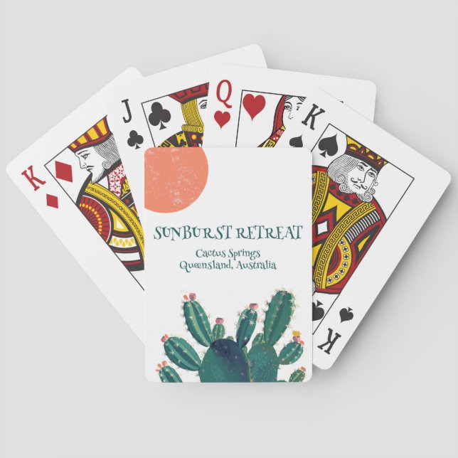 Customized Personalized Airbnb Playing Cards Spielkarten (Rückseite)