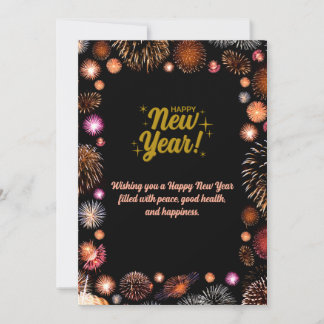 Customized & Personalized Happy New Year Greeting Feiertagskarte