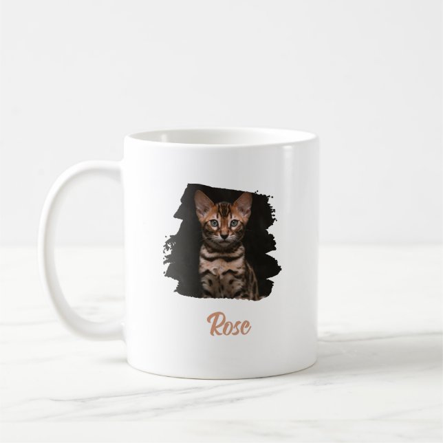 Customized pet photo with name kaffeetasse (Links)