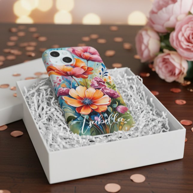 Customized Phone Case Floral Design (Créateur téléchargé)