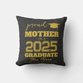 Customized proud mother of a graduate 2025 kissen