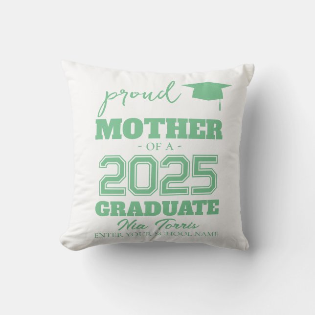 Customized proud mother of a graduate 2025 kissen (Vorderseite)