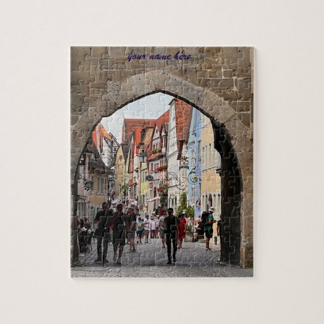 Customized Puzzle of Rothenburg, Germany (Vertikal)