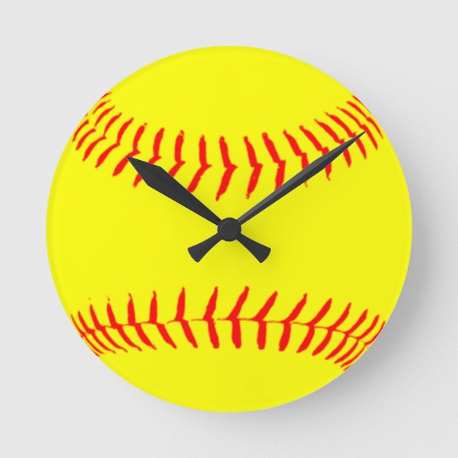 Customized Softball Runde Wanduhr (Vorderseite)