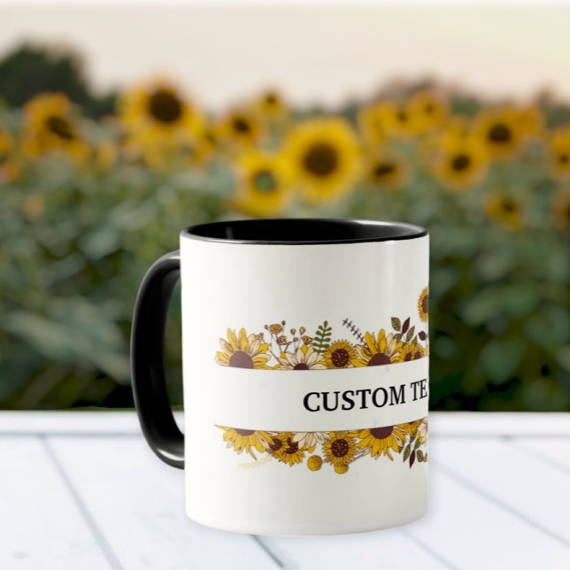 Customized sunflower mug, Sunflower mug Tasse (Von Creator hochgeladen)