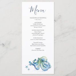Customized Wedding Menu Designs Beach Weddings Menükarte