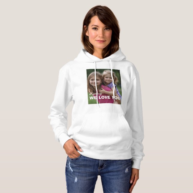 Customized with 2 and text hoodie (Vorne ganz)