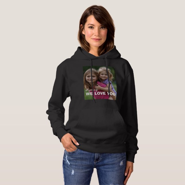 Customized with 2 and text hoodie (Vorne ganz)