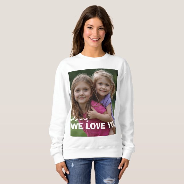 Customized with 2 and text sweatshirt (Vorne ganz)