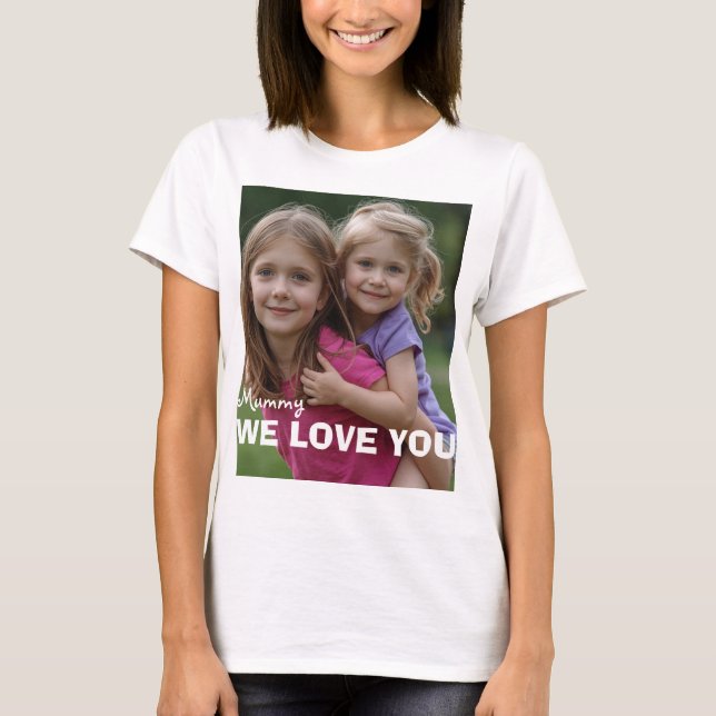 Customized with 2 and text T-Shirt (Vorderseite)